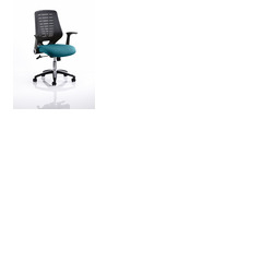 Relay Mesh Back Task Chair Maringa Teal Seat Black Back