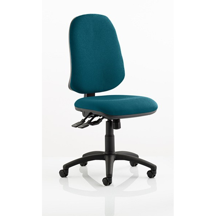 Eclipse XL 3 Lever Task Operator Chair Maringa Teal fabric