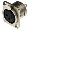 Neutrik NC3FDL1 XLR Panel Connector Female 3 Pin