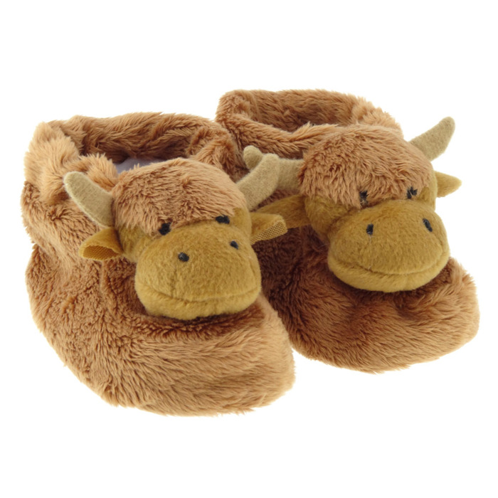 Glen Appin Highland Cow Booties 6-12 months
