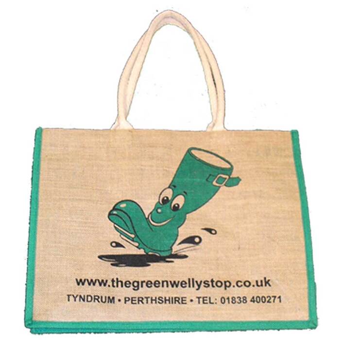 The Green Welly Stop Hessian Bag Large