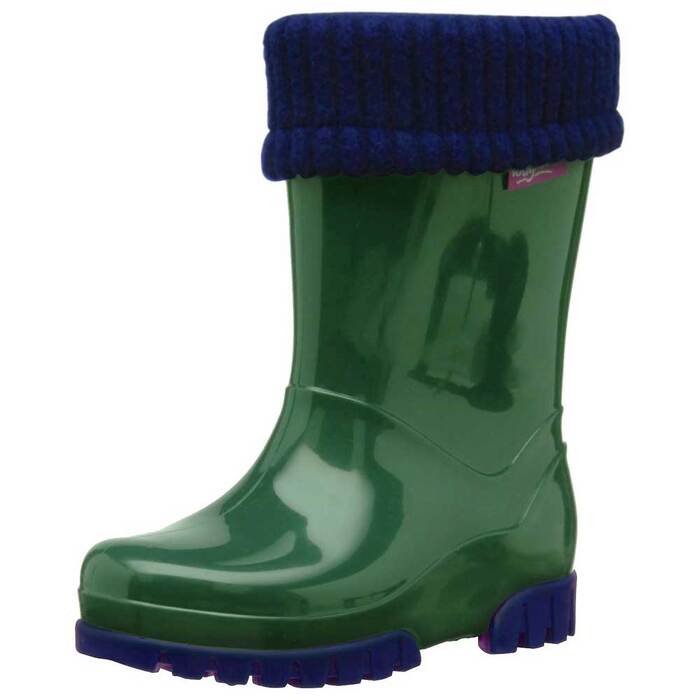 Toughees Kids Welly Green / Navy-30/31