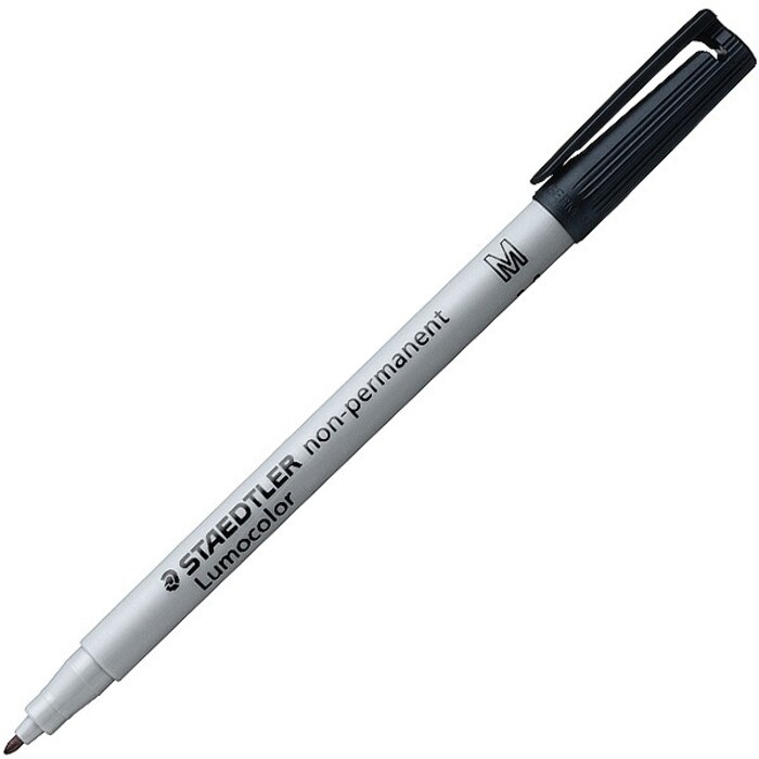 Staedtler 315 Lumocolour Pen Non-Permanent BLACK Medium 1. 0mm Pack of 10