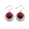 Heathergems Cormag Celtic Silver Plated Drop Earrings