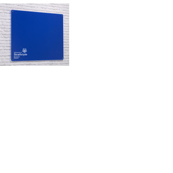 Magnetic Glass Board with your Logo 1500 x 1200mm Red