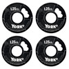 York 4 x 1. 25kg G2 Cast Iron Olympic Weight Plates