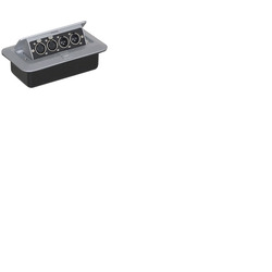 Flip-Up Floor Connector Panel 2 x XLRF 2 x XLRM
