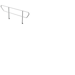 Heavy Duty Stage Adjustable Stair Handrail Right
