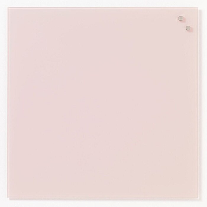 NAGA Magnetic Glass Noticeboard POWDER 45 x 45cm