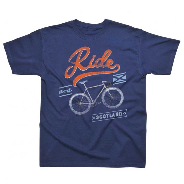 Ride Scotland Navy T-Shirt, 2XL