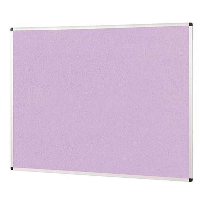 ColourPlus Aluminium Framed Noticeboard 1200x1200mm Lilac