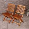 FSC® 100% Certified Acacia Wood Pair of Outdoor Foldable Chairs