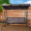 Garden 3 Seater Swing Seat with Canopy