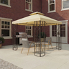 Garden 3m x 3m Steel Art Luxury Outdoor Gazebo