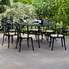 Garden Cast Aluminium Stamford 7 Piece Furniture Set With Cushions