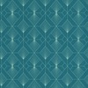 Modern Art Art Deco Geometric Fan Wallpaper Teal / Silver Rasch 620924