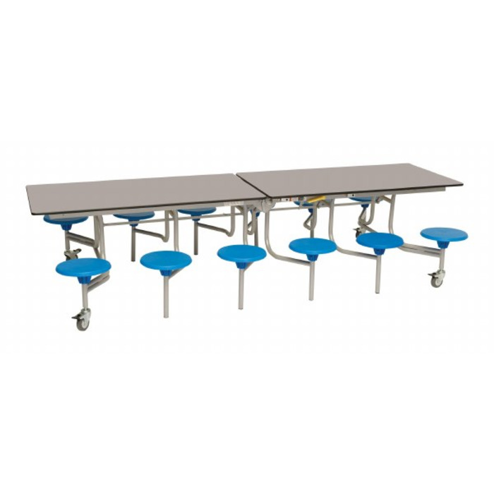 12 Seat Rectangular Mobile Folding Table