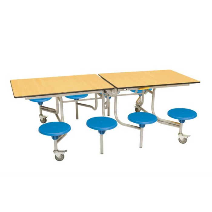 8 Seat Rectangular Mobile Folding Table