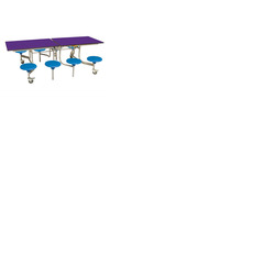 8 Seat Rectangular Mobile Folding Table