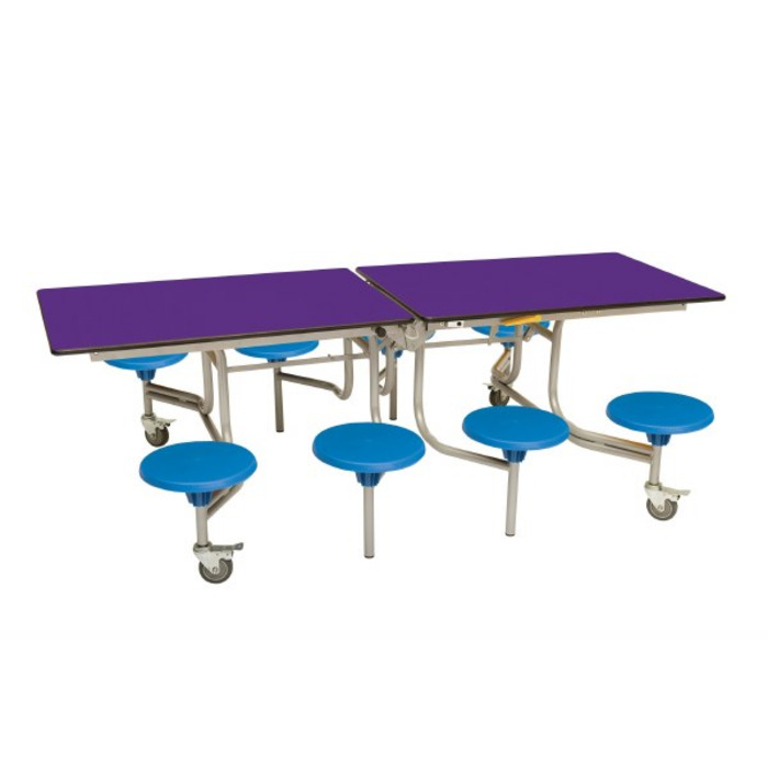 8 Seat Rectangular Mobile Folding Table
