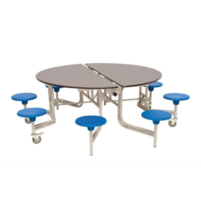 8 Seat Round Mobile Folding Table