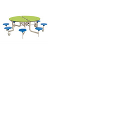 8 Seat Round Mobile Folding Table