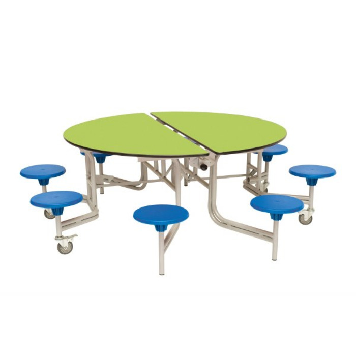 8 Seat Round Mobile Folding Table