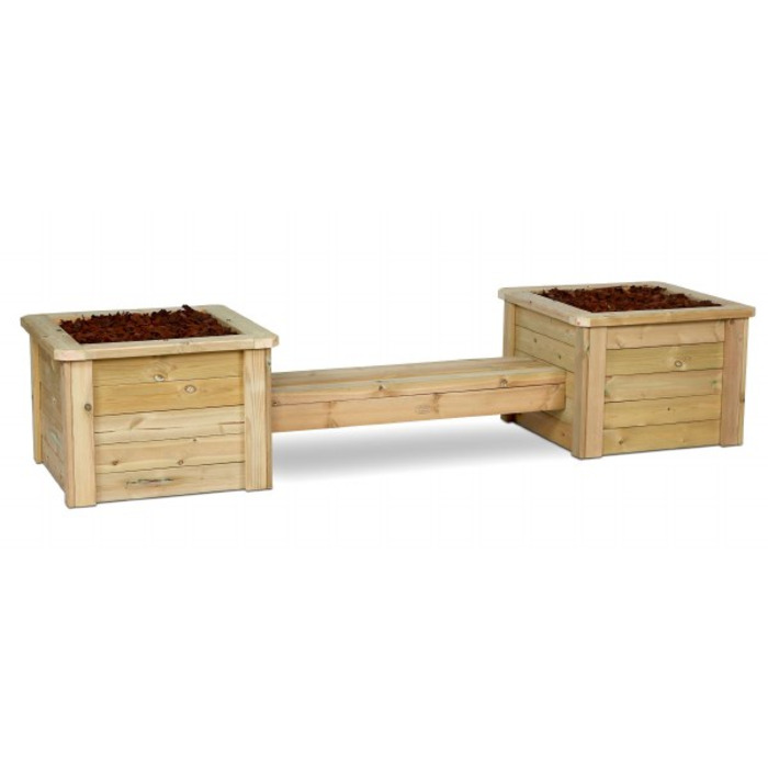 Outdoor Planter & Bench Combo