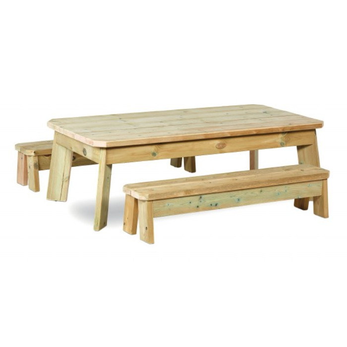 Outdoor Rectangular Table & Bench Set