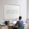 Shield Oak Effect Aluminium Frame Whiteboard