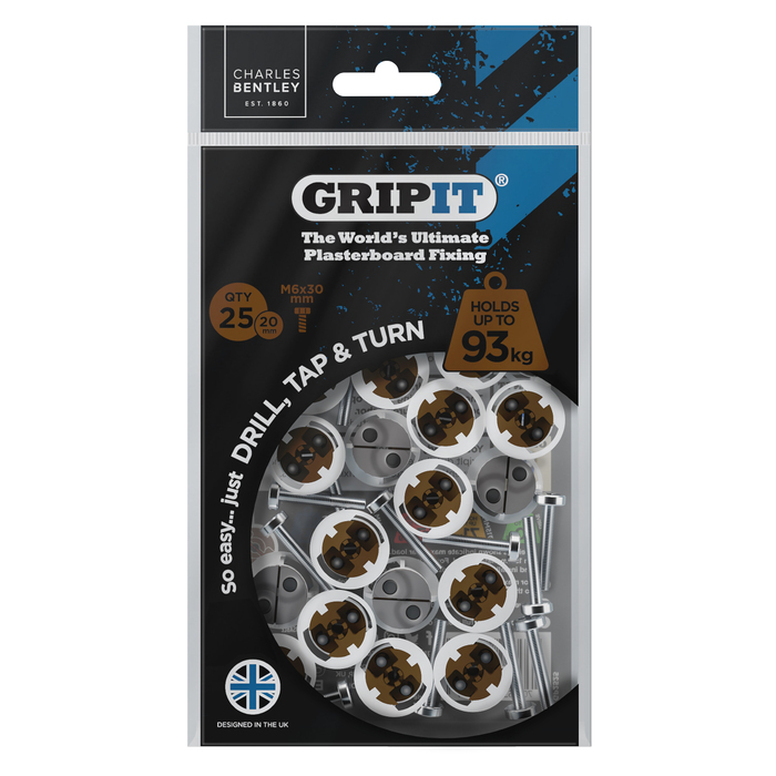 20mm Plasterboard Fixing - 25 Pack (Brown)