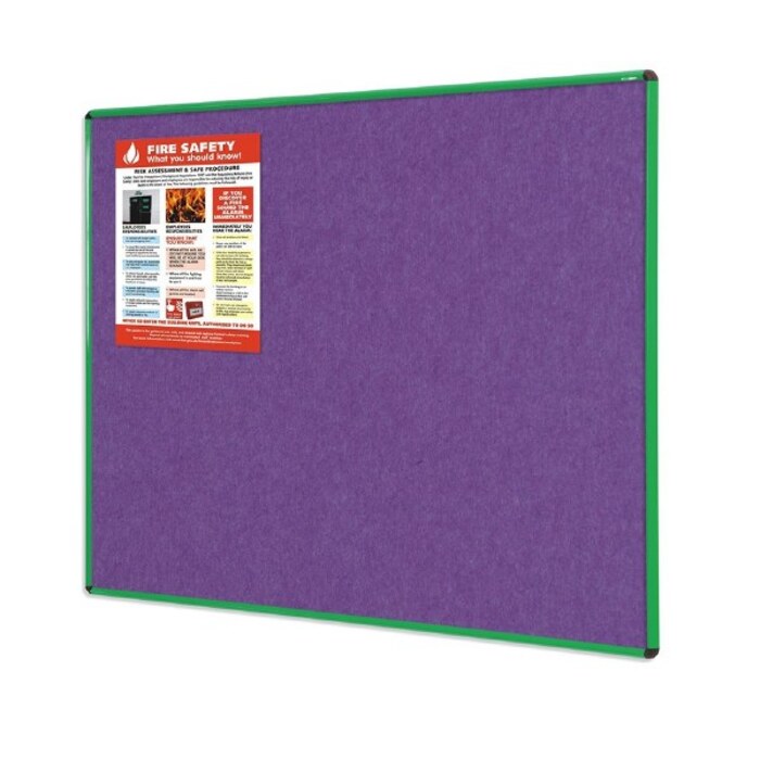 Shield Resist-a-Flame Coloured Frame Eco-Colour Noticeboard