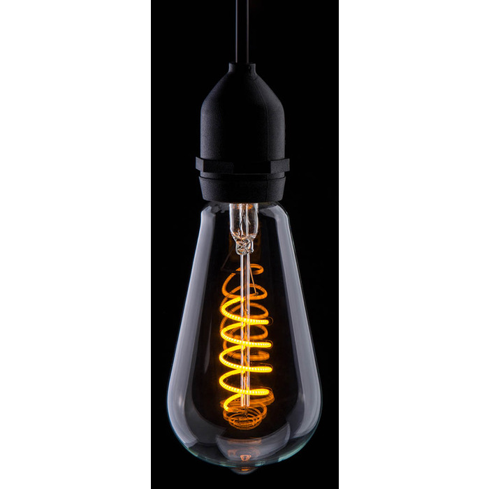 Funky Spiral Filament LED Lamp 4W E27 - Yellow