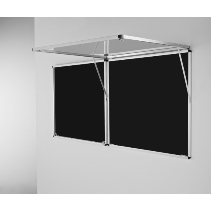 Eco-Sound Top-Hinged Corridor Tamperproof Blazemaster Noticeboard (*Supplied in 2 parts)