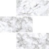In Home Peel and Stick Backsplash Tiles 4 Piece Subway Grey Carrara Fine Decor NH2954