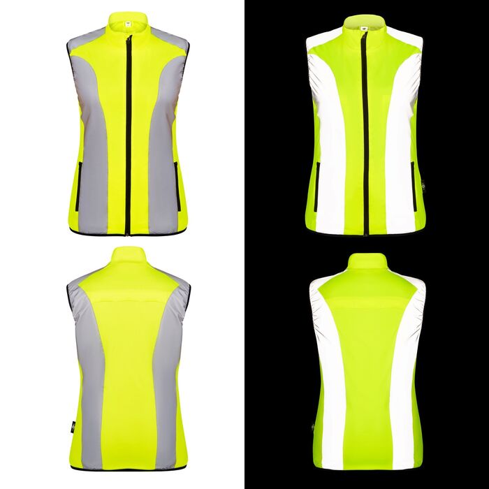 BTR Womens Reflective High Visibility Running & Cycling Vest SECONDS
