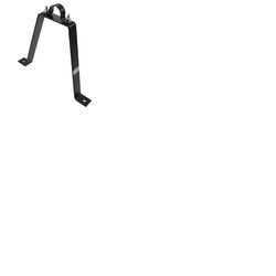 Pipe To Wall Bracket 300mm Black