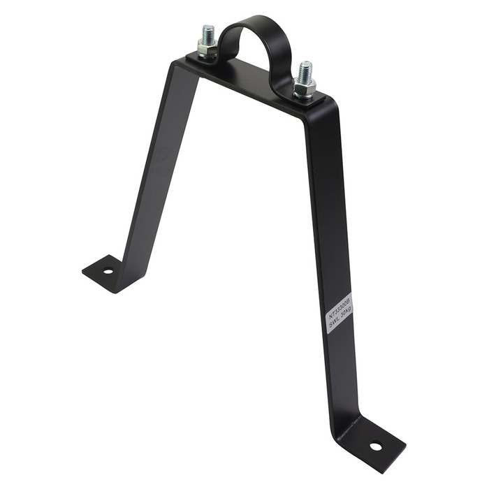 Pipe To Wall Bracket 300mm Black