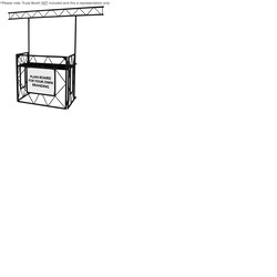 Overhead Kit for Truss DJ Booth Black