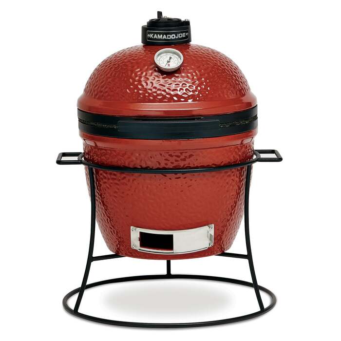 Kamado Joe Joe Junior Red Ceramic Charcoal BBQ Grill