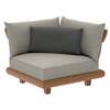 Alexander Rose Outdoor Sorrento Lounge Corner Modular Chair with Cushion, Niebla