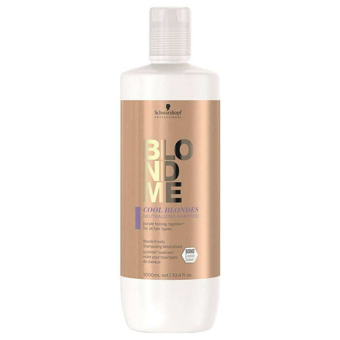 BlondeMe Care Cool Blonde - Purple Neutralising Shampoo 1000ml