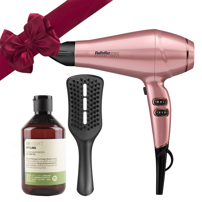 Babyliss Keratin Lustre Blowdry Bundle - Pink