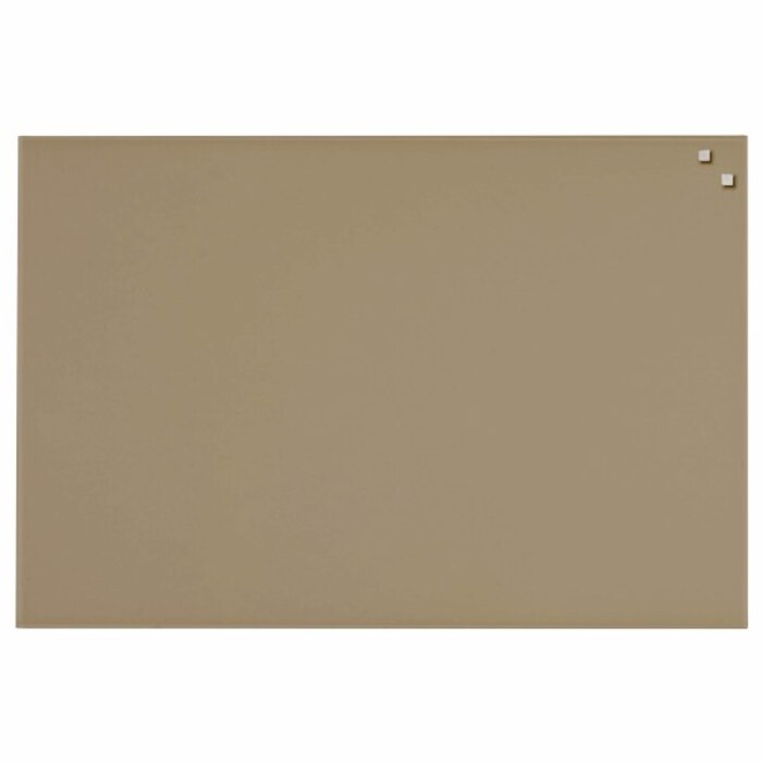 NAGA Magnetic Glass Noticeboard BEIGE 60 x 80cm