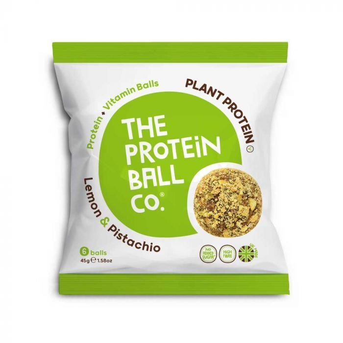 Vegan Protein Balls - A Delicious, Healthy Treat, Lemon & Pistachio / Box of 10