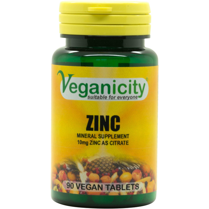 Zinc Citrate Tablets 10mg | Vegan Supplement Store