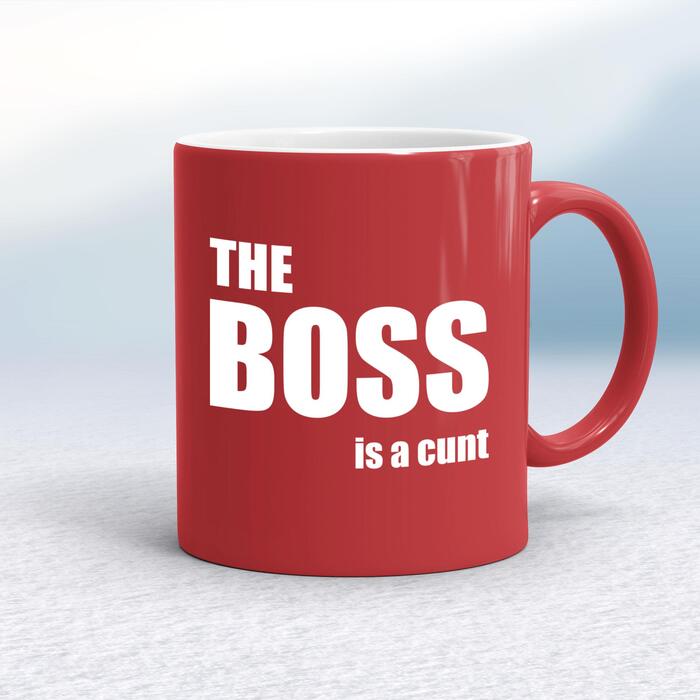 The Boss Is A . . . Swearing Mug