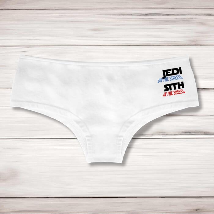 Jedi On the Streets Ladies Shortie - White, Large