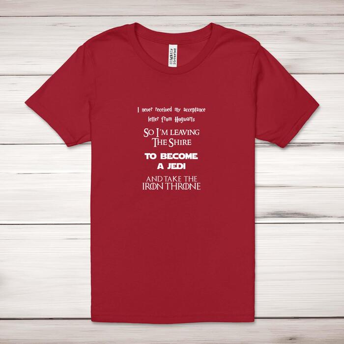 Take The Iron Throne Adult T-Shirt - Red, Large