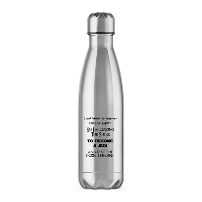 Take The Iron Throne Water Bottle - Silver, One